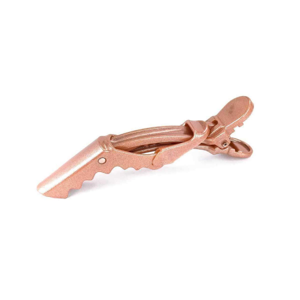 kitsch no-slip crocodile clip metallic pink 3 pack