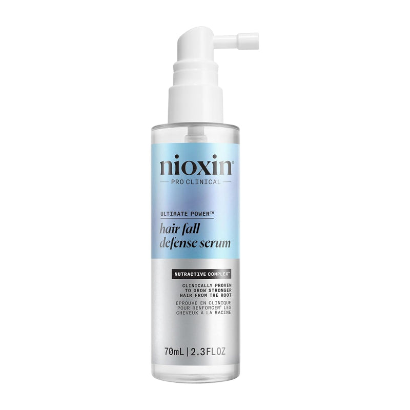 Nioxin Hair Fall Defense Serum, Intensive Daily Leave-In Hair Treatment with Caffeine, Lauric Acid, Niacinamide and Sandalore, For Thicker and Stronger Hair, 2.3 oz