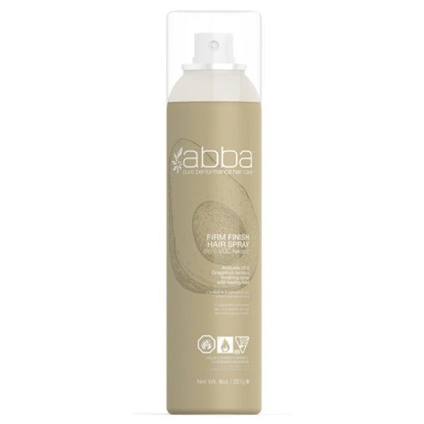 abba firm finish hair spray (aerosol) 8oz
