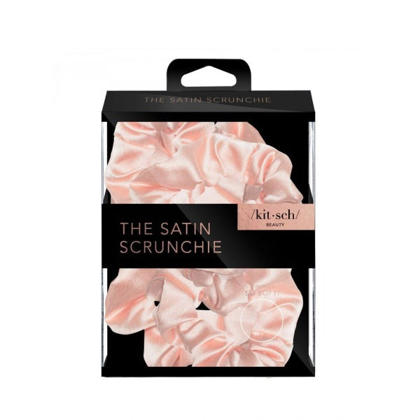 kitsch Satin Sleep Scrunchies - Blush
