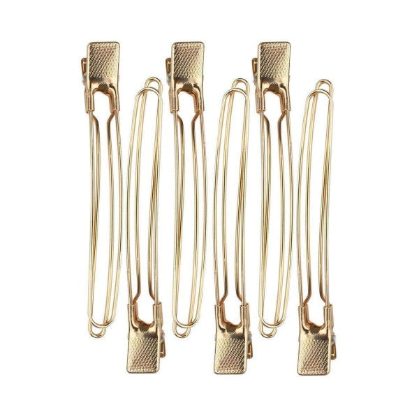kitsch Metal Blow Dry Clips 6pc - Gold