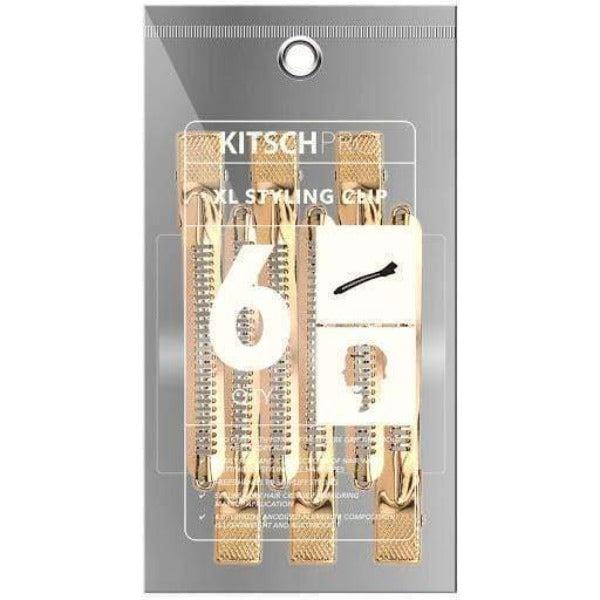 kitsch XL Styling Clips 6pc - Rose Gold