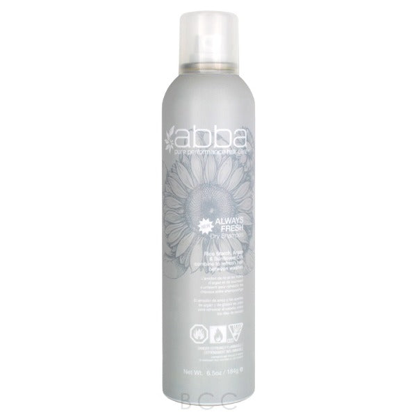 abba always fresh dry shampoo 6.5oz