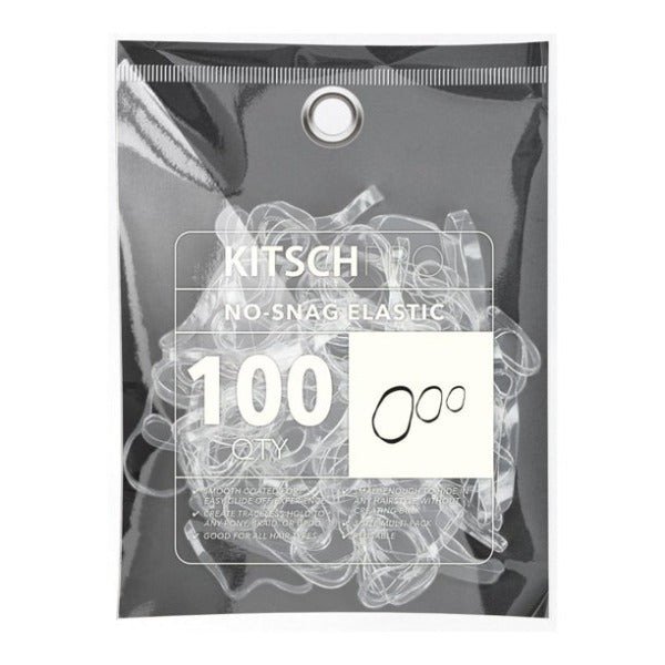 kitsch No-Snag Elastic 100pc - Clear