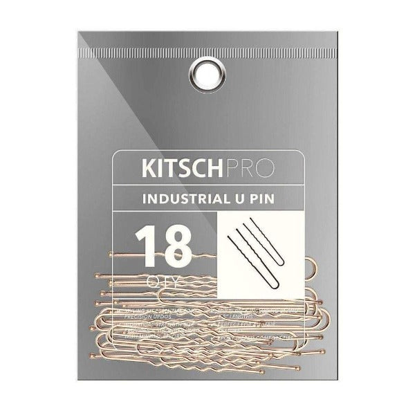 kitsch Industrial U Bobby Pins 18pc (Rose Gold)