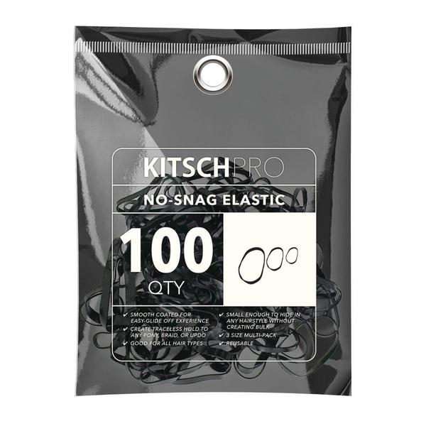 kitsch No-Snag Elastic 100pc - Black